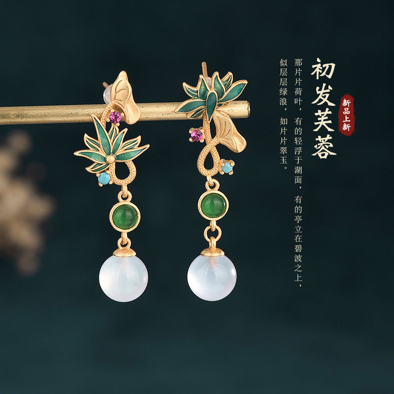 Lotus Earrings